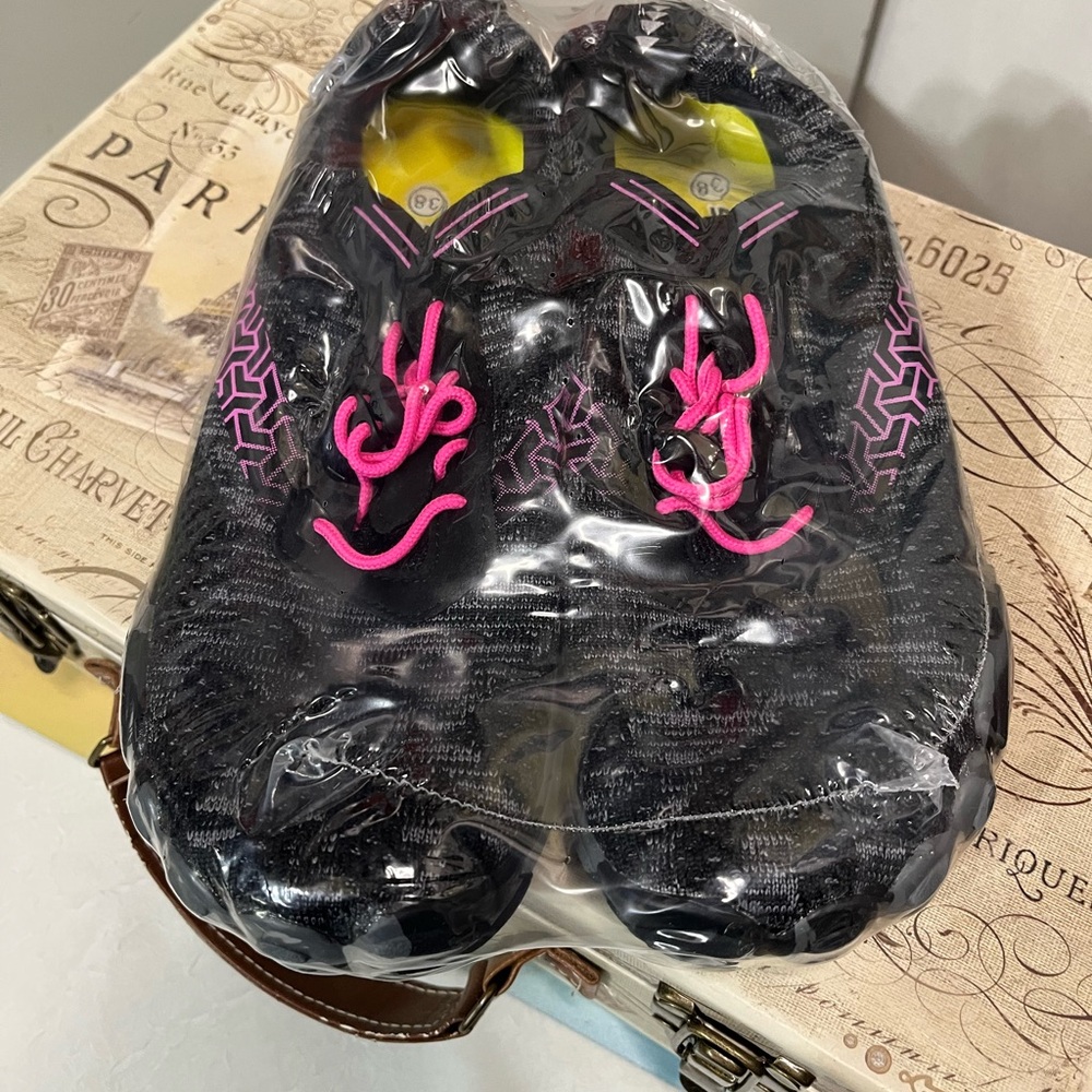 Black and Pink Athletic Shoes